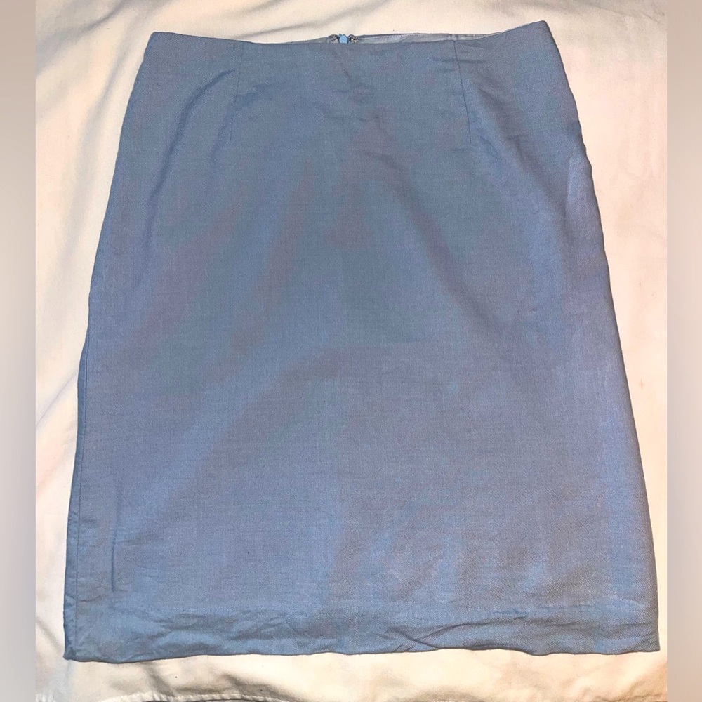 Oscar de la Renta baby blue skirt size 10